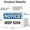 Signmission Mop Sink, 7 in W x Rectangle, Vinyl Decal OS-2PACK-NS-D-57-L-14248 - alternate 6